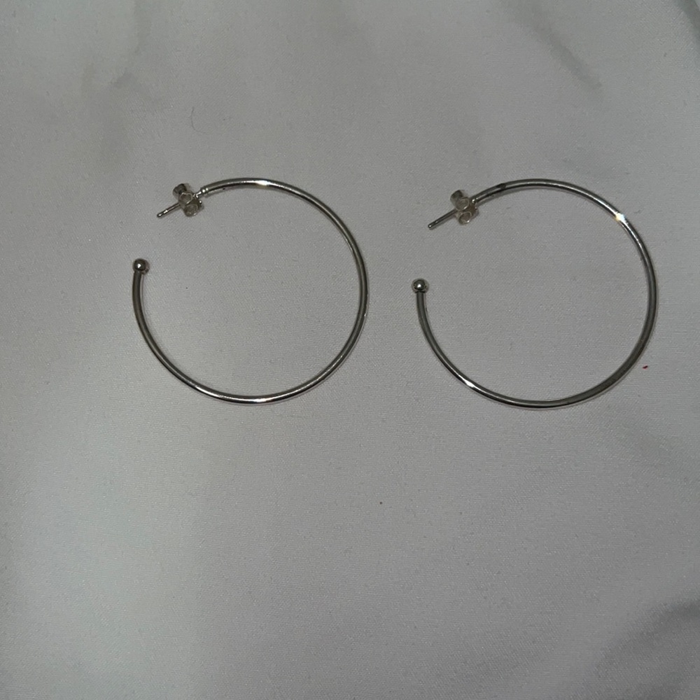 Pandora Silver Hoop Earrings